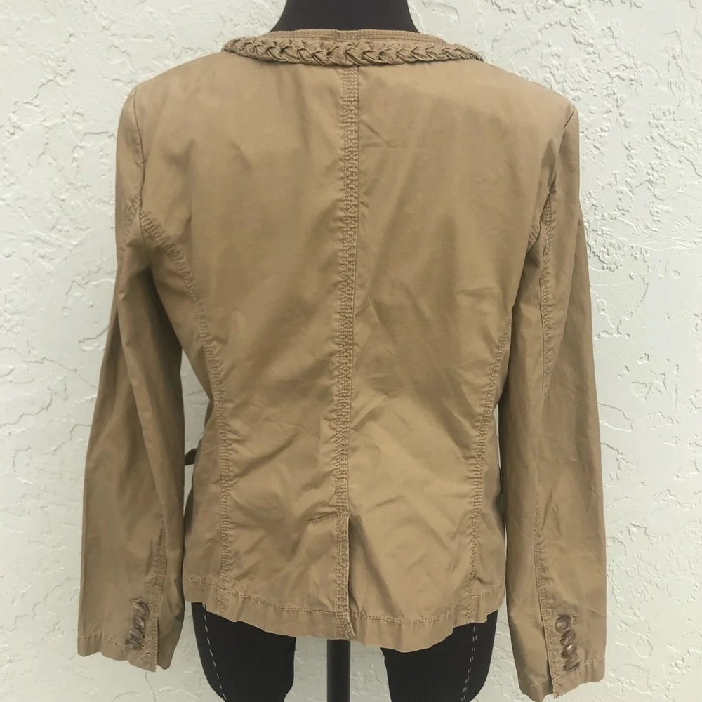 J. Crew khaki blazer chino broken in classic twill jacket women’s size 4